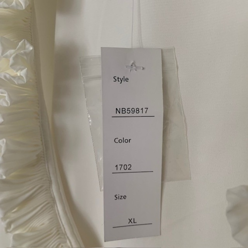 Spense NWT XL White Tank Blouse Modern Minimalist Coastal Career Professional - Picture 7 of 11